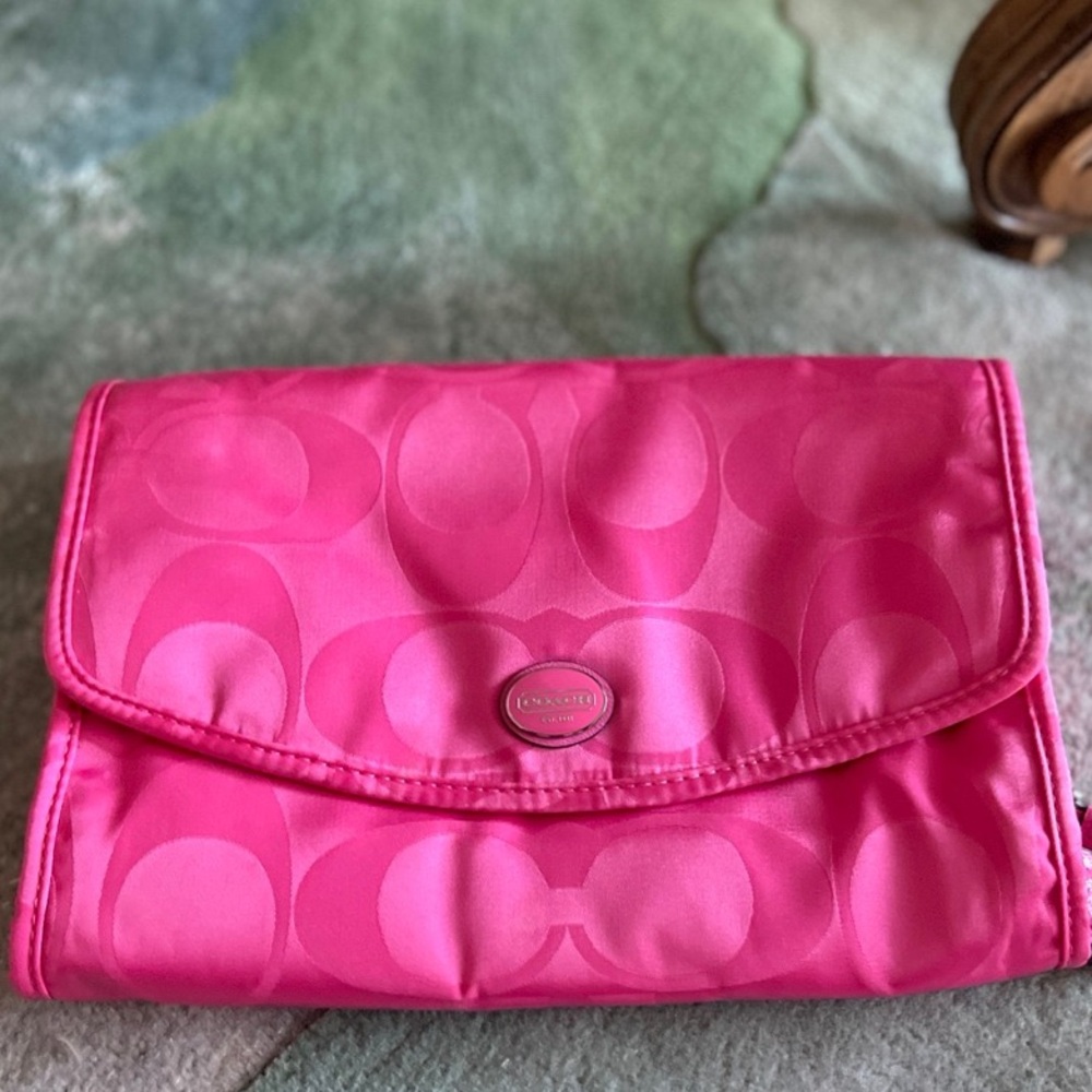 Coach cosmetics bag. Make up case